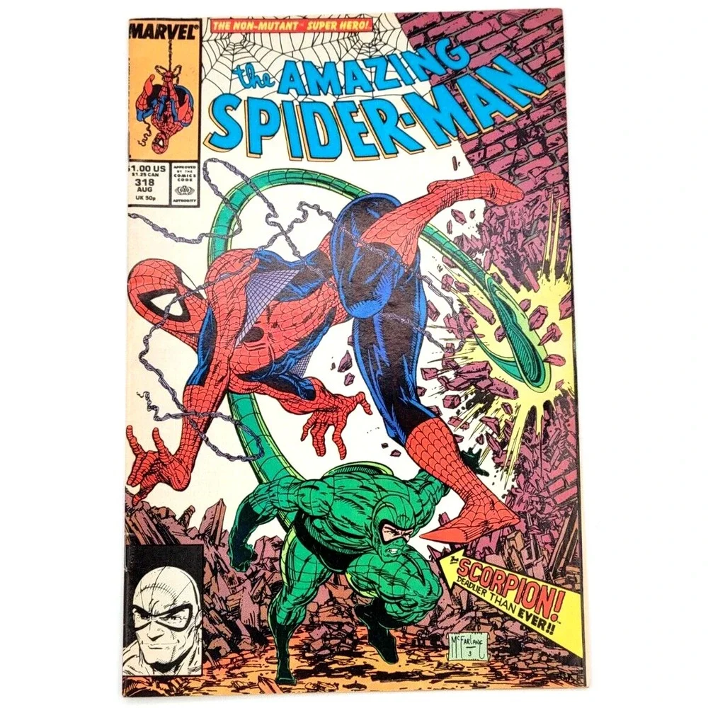 AMAZING SPIDER-MAN #318 (1989) / VF /‎ MCFARLANE SCORPION